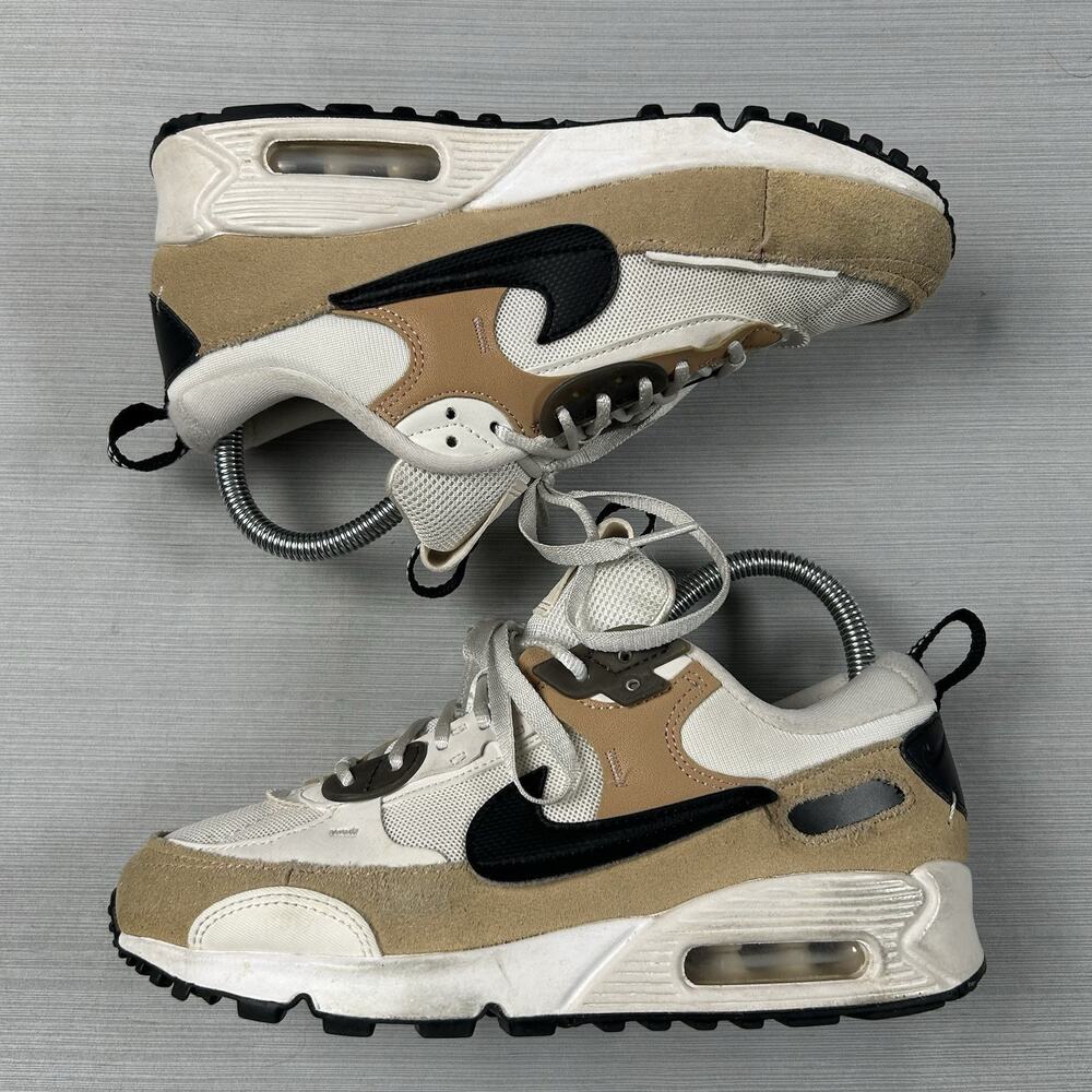 Nike Air Max 90 Futura Phantom Women's Size 6.5 Tan Black Hemp Shoes DM9922-002